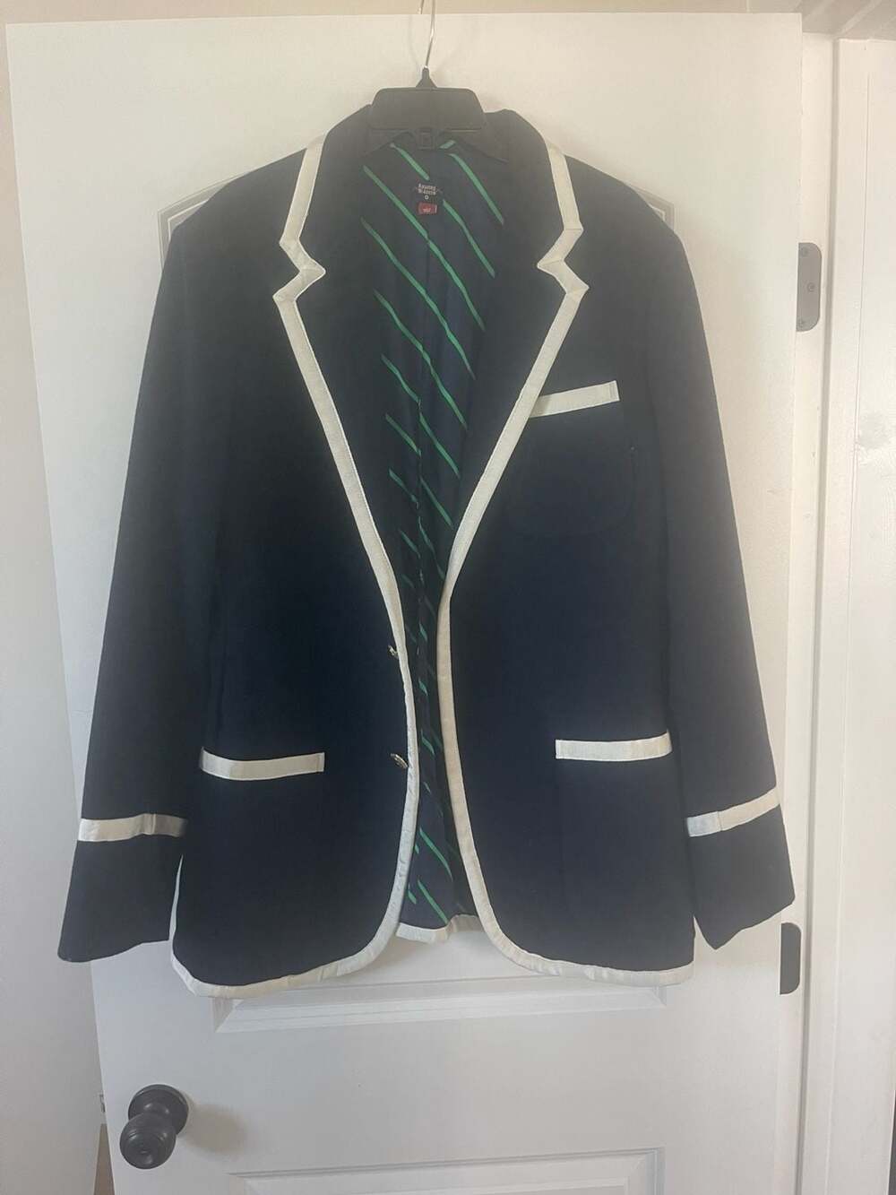 Rowing Blazers Blazer Navy White Piping Gold Buttons Preppy